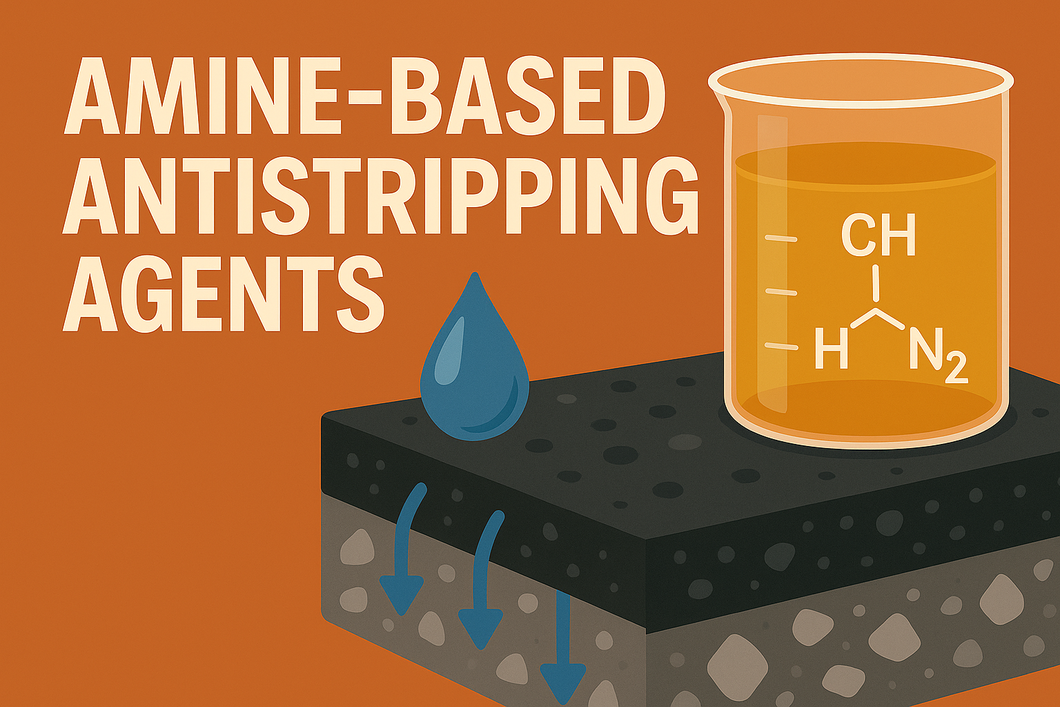 Chemical bonding of amine-based antistripping agent in asphalt