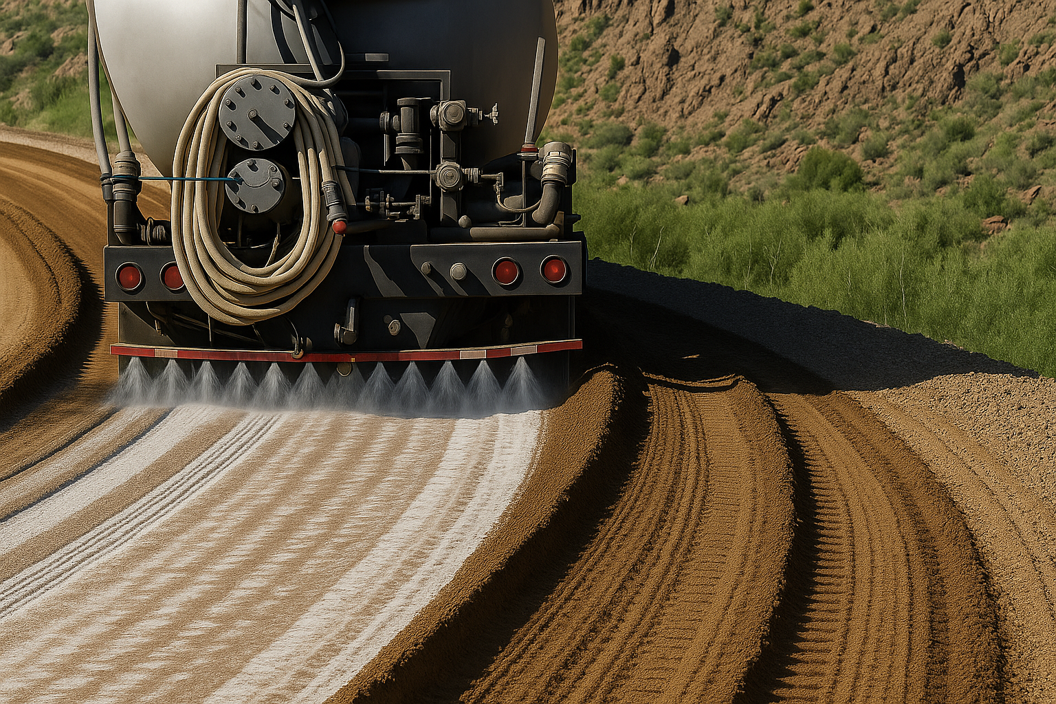 Soil stabilizer application using OPAL-SS3
